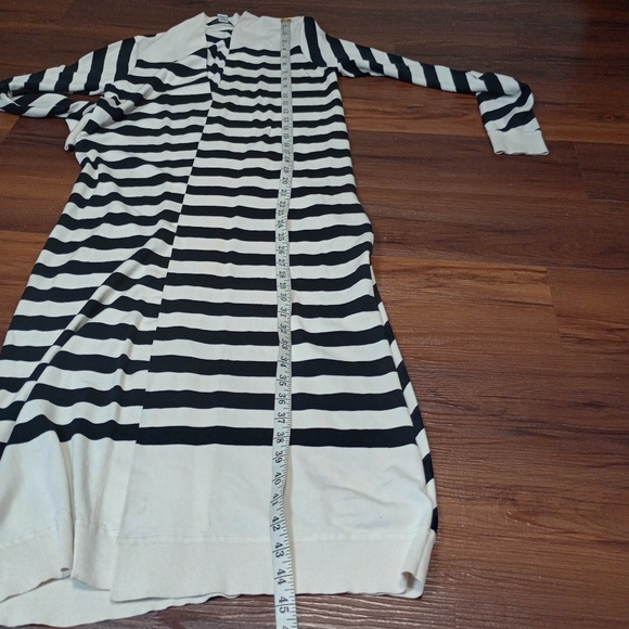 diane von furstenberg carlisle silk blend striped longline cardigan - Picture 9 of 15